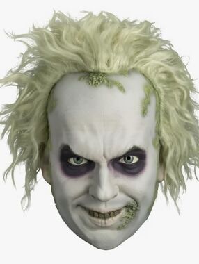 New Beetlejuice Deluxe Adult Injection Costume Mask